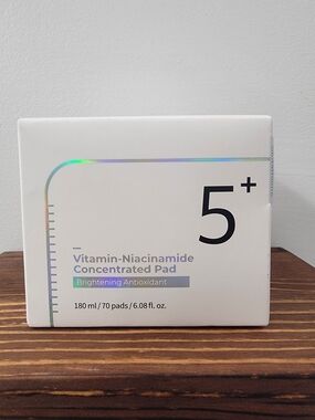 NWT Numbuzin No. 5 Vitamin Niacinamide Toner Pads K-Beauty 180ml